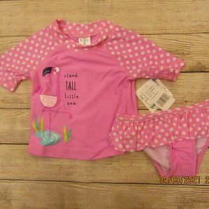 Kiko & Max girls 2 piece tankini  swimsuit 2T